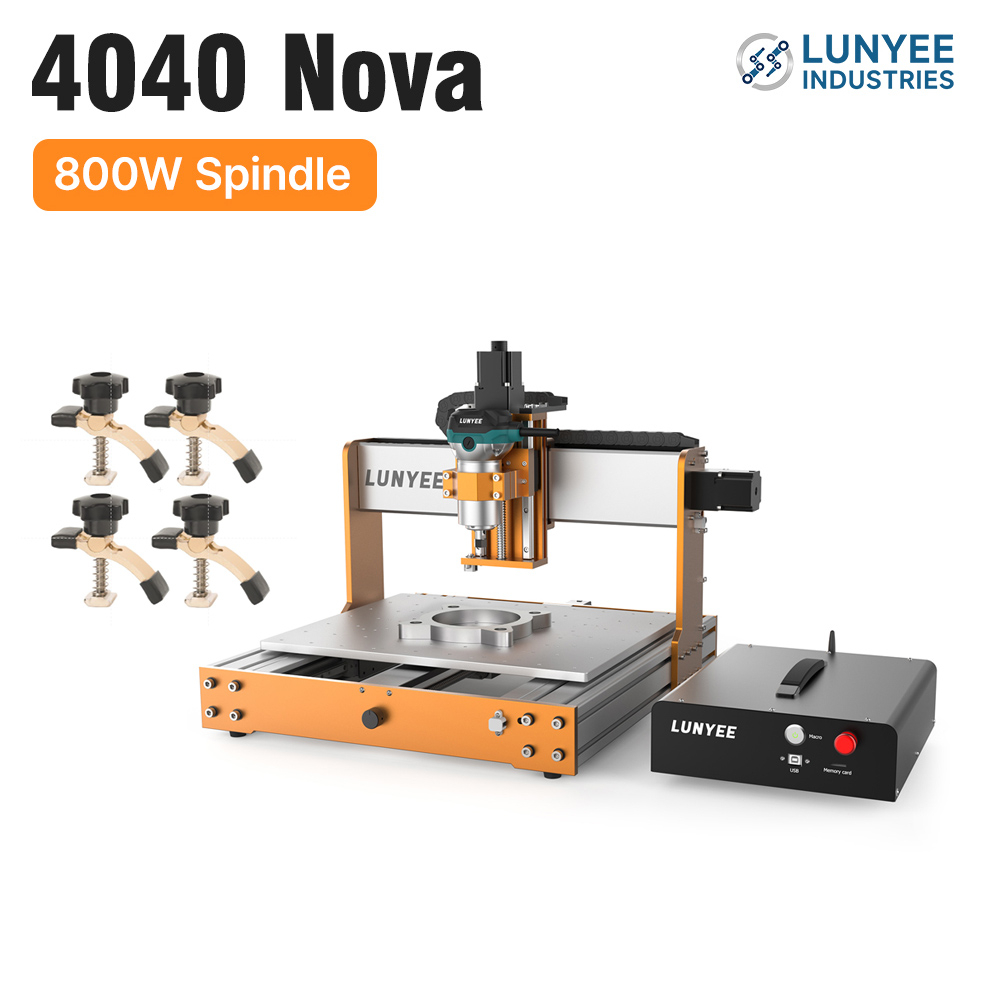 LUNYEE 4040 Nova CNC Router Machine เครื่อง cnc, All-Metal XYZ แกน Dual ...