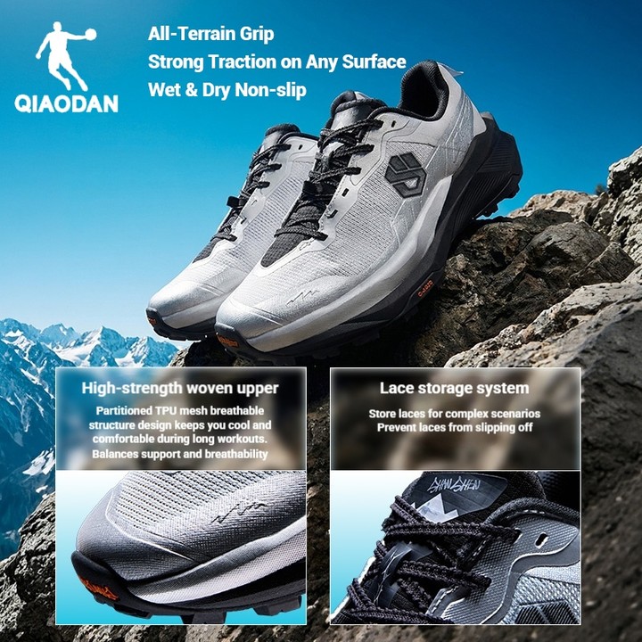 Qiaodan Mountain God 3.0 Trail Running Shoes กันลื่น เกาะดี ลุยทุกพื้นผิว Outdoor HikingQDF193262977 — รองเท้ากีฬา แบรนด์ Qiaodan ของแท้ 100% เช็คราคาจาก Shopee Lazada thumbnail 6