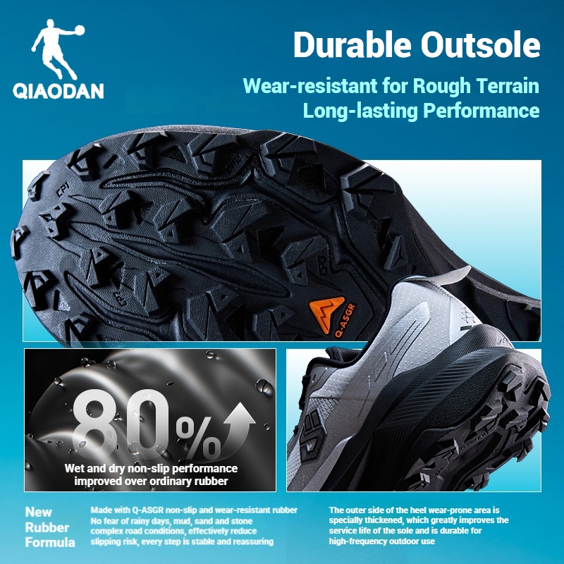 Qiaodan Mountain God 3.0 Trail Running Shoes กันลื่น เกาะดี ลุยทุกพื้นผิว Outdoor HikingQDF193262977 — รองเท้ากีฬา แบรนด์ Qiaodan ของแท้ 100% เช็คราคาจาก Shopee Lazada thumbnail 4