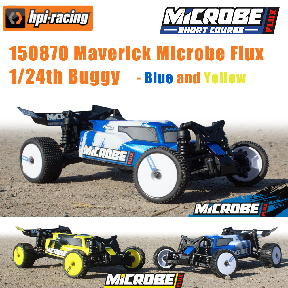 ใหม่ 1/24 HPI 150870 Maverick Microbe Flux Buggy RC รีโมทคอนโทรลรถรุ่น ...