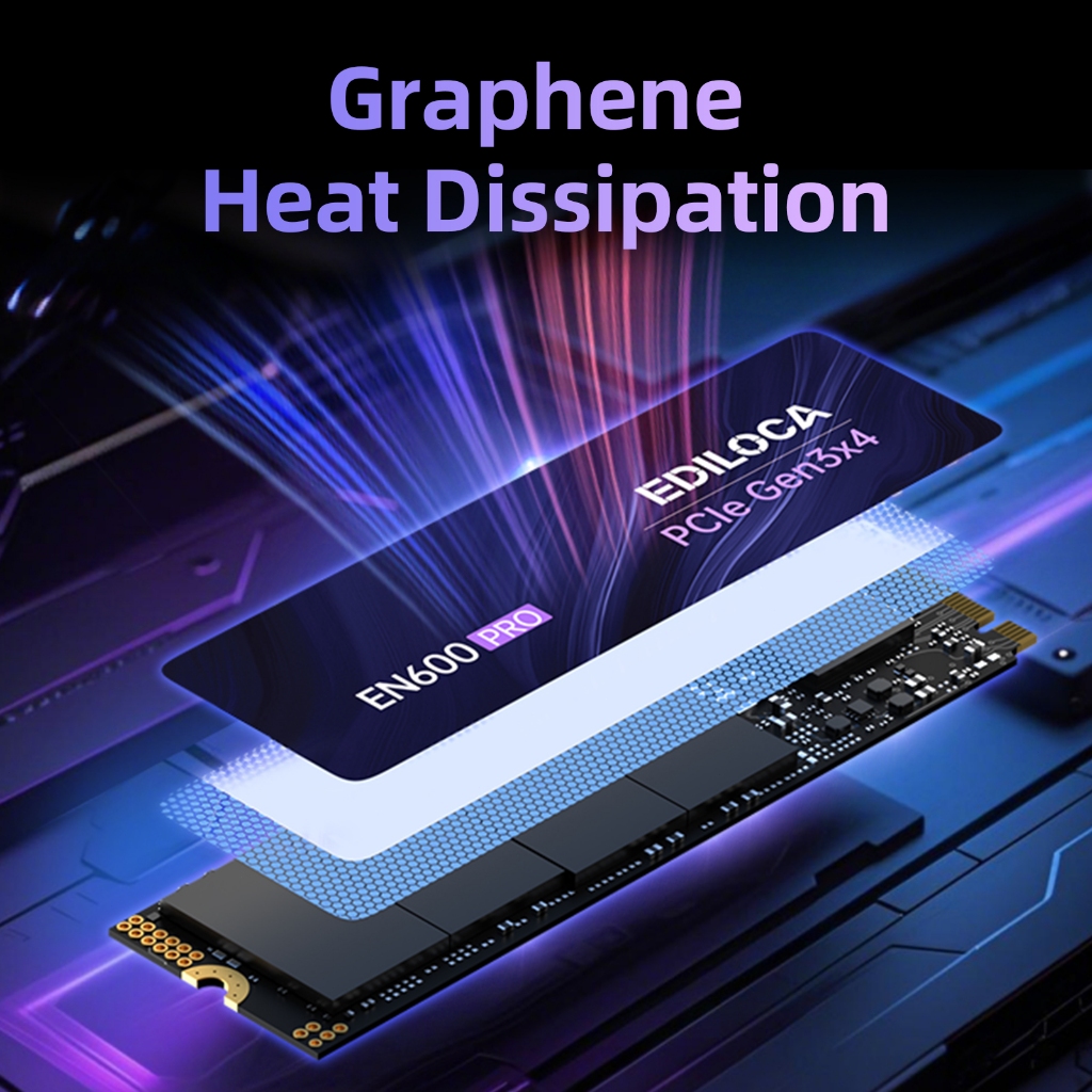 Ediloca EN600Pro 512GB/1TB/2TB NVMe PCIe Gen3x4 M.2 2280 SSD Read