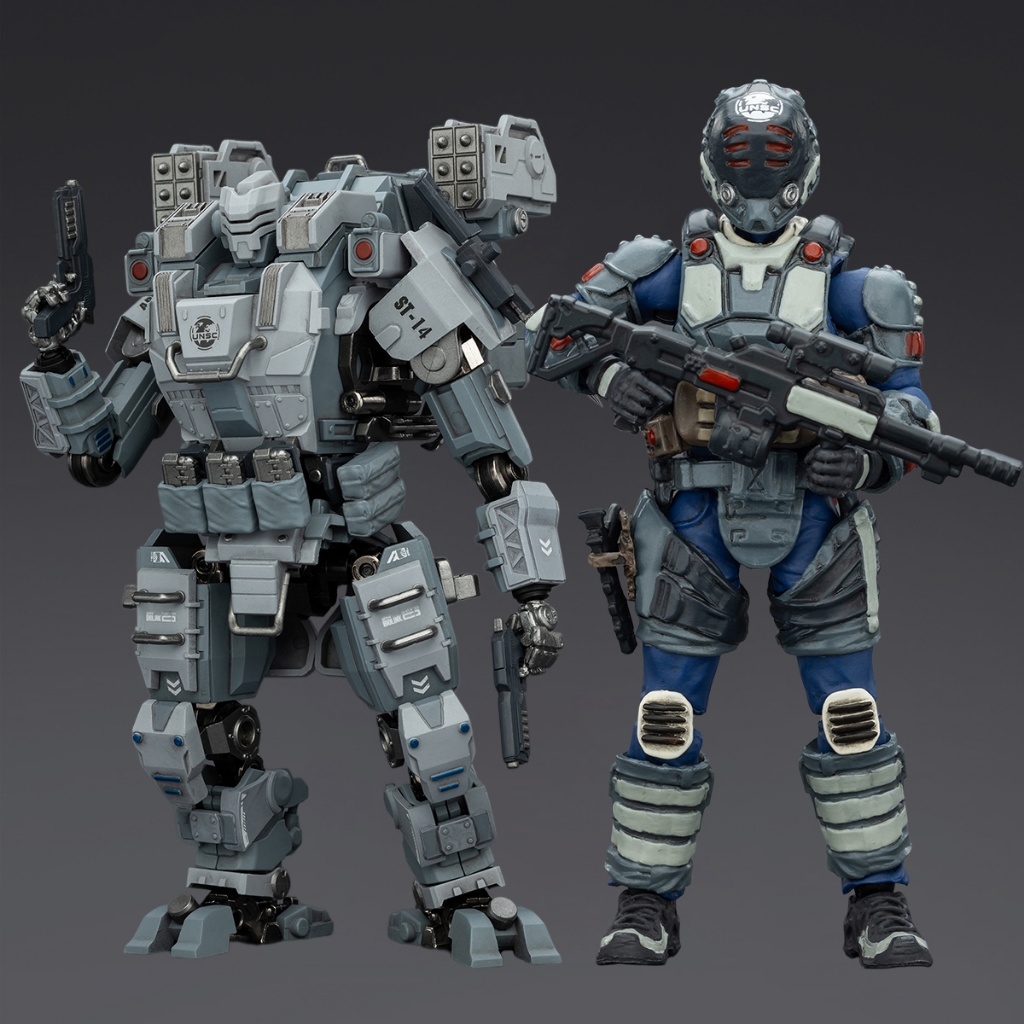 HIPLAY JOYTOY APOC Series Sky Tempest Fire Strike Mech ST-8614 + UNSC ...