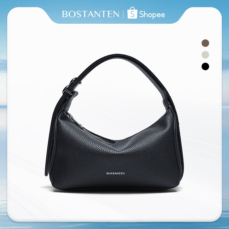 BOSTANTEN Bee Bag กระเป๋าสะพายข้างแฟชั่น กระเป๋าถือทรงเรียบง่าย หนัง PU ของขวัญสำหรับผู้หญิง