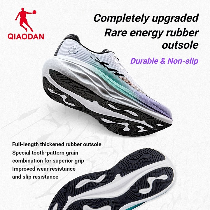 Qiaodan LH600 2.0 รองเท้าวิ่งผู้ชายพื้นหนาเบาะกว้าง Stable Jog Breathable QXB023263229ร — รองเท้ากีฬา แบรนด์ Qiaodan ของแท้ 100% เช็คราคาจาก Shopee Lazada thumbnail 4