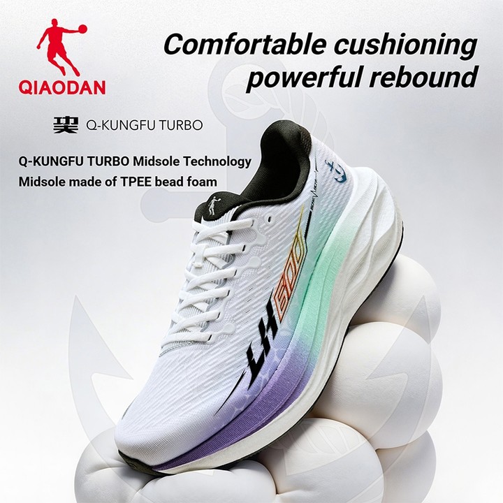 Qiaodan LH600 2.0 รองเท้าวิ่งผู้ชายพื้นหนาเบาะกว้าง Stable Jog Breathable QXB023263229ร — รองเท้ากีฬา แบรนด์ Qiaodan ของแท้ 100% เช็คราคาจาก Shopee Lazada thumbnail 2