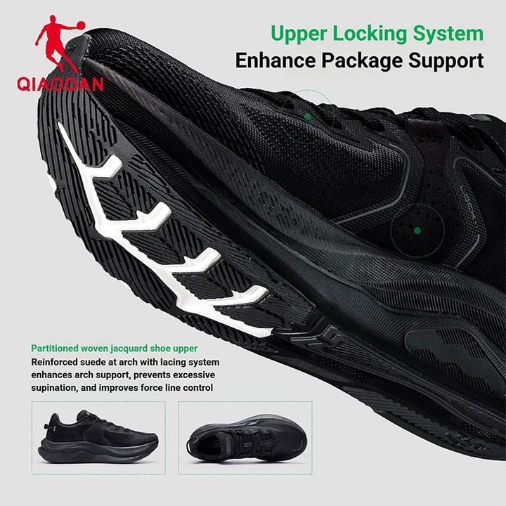 Qiaodan WIDE 3.0 รองเท้าวิ่งผู้ชายกว้าง Fit Shock Absorption Soft Breathable Arch Support QDB023262292 — รองเท้ากีฬา แบรนด์ Qiaodan ของแท้ 100% เช็คราคาจาก Shopee Lazada - รูปที่ 1