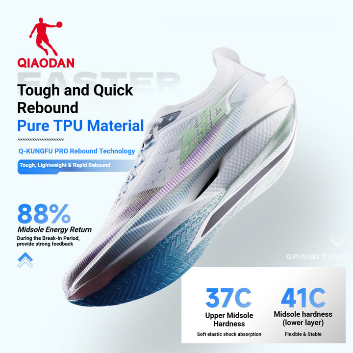 Qiaodan Feiying GT รองเท้าวิ่งผู้ชาย Marathon Racing Training กีฬาสบาย QDB023262260 — รองเท้ากีฬา แบรนด์ Qiaodan ของแท้ 100% เช็คราคาจาก Shopee Lazada thumbnail 2