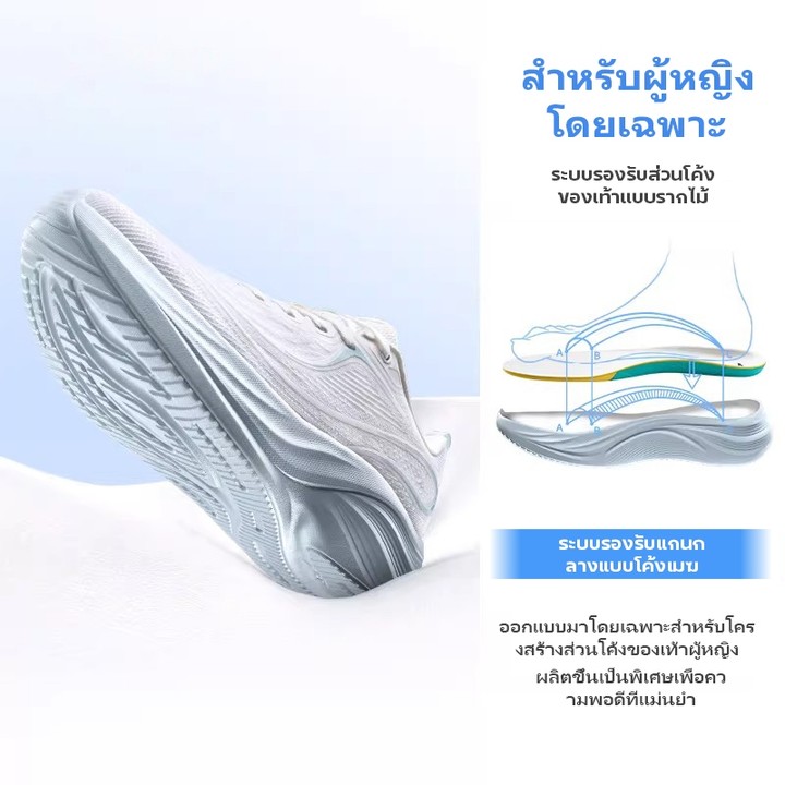 XTEP Arbor รองเท้าผู้หญิงสำหรับทำงานและวิ่งช้า โอบรับโค้งฝ่าเท้า ยืดหยุ่นสูง กันกระแทก สวมสบาย ระบายอากาศ น้ำหนักเบา — รองเท้ากีฬา แบรนด์ Xtep ของแท้ 100% เช็คราคาจาก Shopee Lazada thumbnail 4