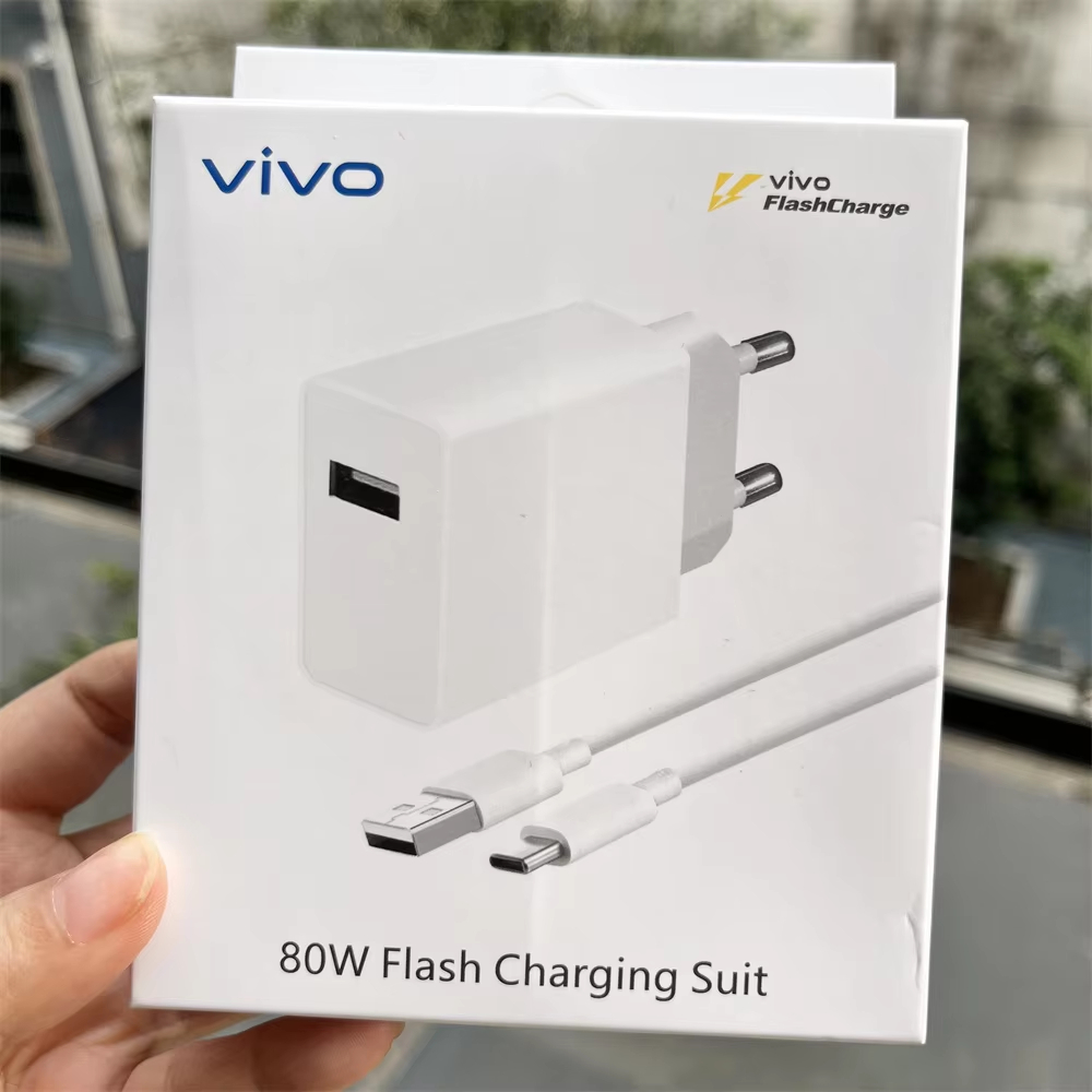 Original Vivo X200 X100 Pro 80W FlashCharge Charger EU Fast
