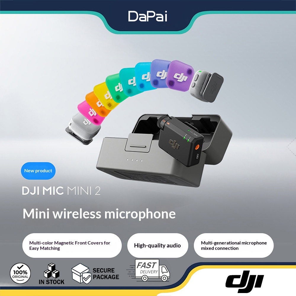DJI Mic Mini 2 Mini Wireless Noise cancelling Collar Microphone ...