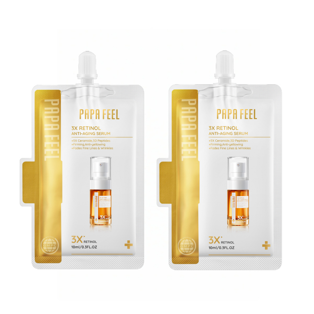 ブースター・導入液 Papa feel 3x retinol anti-aging set PAPA FEEL【Anti-Aging Set】3X Retinol Moisturize & Serum | ทำให้