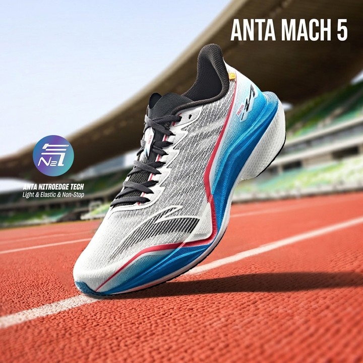 ANTA Mach 5 รองเท้าวิ่งผู้ชาย Professional Cushioning Rebound รองเท้ากีฬา 112535593ร — รองเท้ากีฬา แบรนด์ Anta ของแท้ 100% เช็คราคาจาก Shopee Lazada - รูปที่ 1
