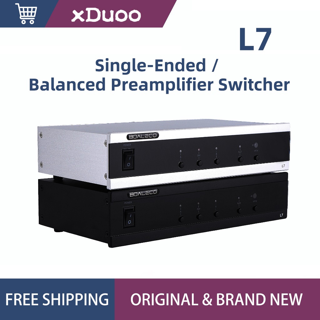 BOALECO L7 Audio Switcher 1 In 2 Out / 2 In 1 Out RCA XLR Balanced HIFI ...