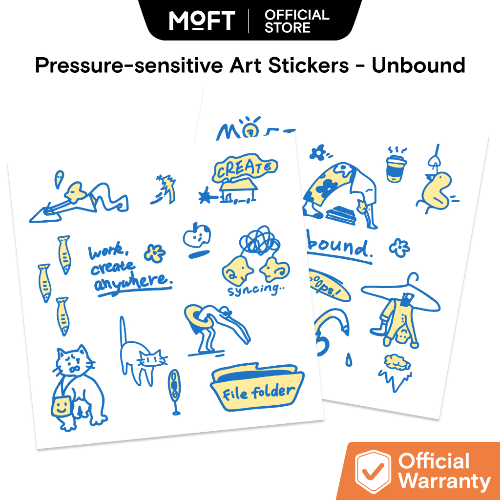 MOFT Pressure-sensitive Art Stickers - Unbound | Shopee Thailand