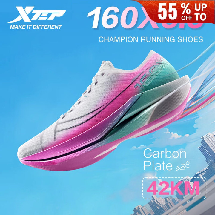 รีวิวเจาะลึก 【xtep】160X6.0 | Champion รองเท้าวิ่ง GT700 แผ่นคาร์บอนทอง: แรงกระเพื่อม 85% คุ้มไหมปี 2025? พร้อมราคา ฿5448