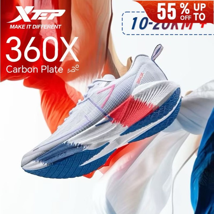 【xtep】360X | รองเท้าวิ่งแผ่นคาร์บอนระดับเริ่มต้น T400แผ่นคาร์บอน เหมาะกับคนหลากหลายมากขึ้น — รองเท้ากีฬา แบรนด์ Xtep ของแท้ 100% เช็คราคาจาก Shopee Lazada - รูปที่ 1