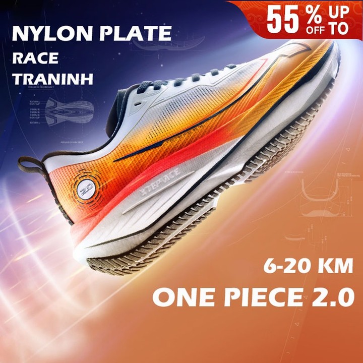 【xtep】One Piece 2.0 | รองเท้าวิ่งแข่งระดับมืออาชีพสําหรับผู้ชายผู้หญิง Racing Nylon Plate Running Shoes — รองเท้ากีฬา แบรนด์ Xtep ของแท้ 100% เช็คราคาจาก Shopee Lazada - รูปที่ 1