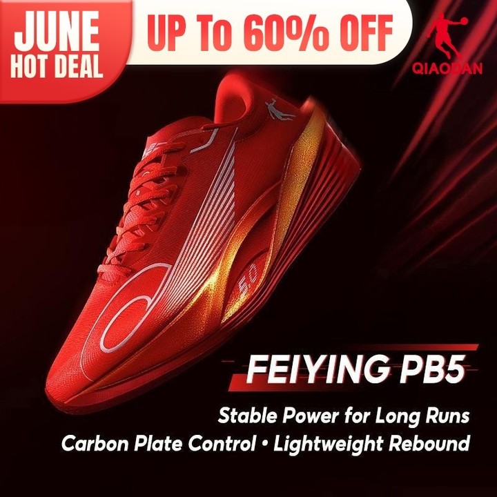 Qiaodan Feiying PB 5.0 รองเท้าวิ่งผู้หญิง Marathon Racing แผ่นคาร์บอน Rebound Stable QDB022252299 — รองเท้ากีฬา แบรนด์ Qiaodan ของแท้ 100% เช็คราคาจาก Shopee Lazada - รูปที่ 1