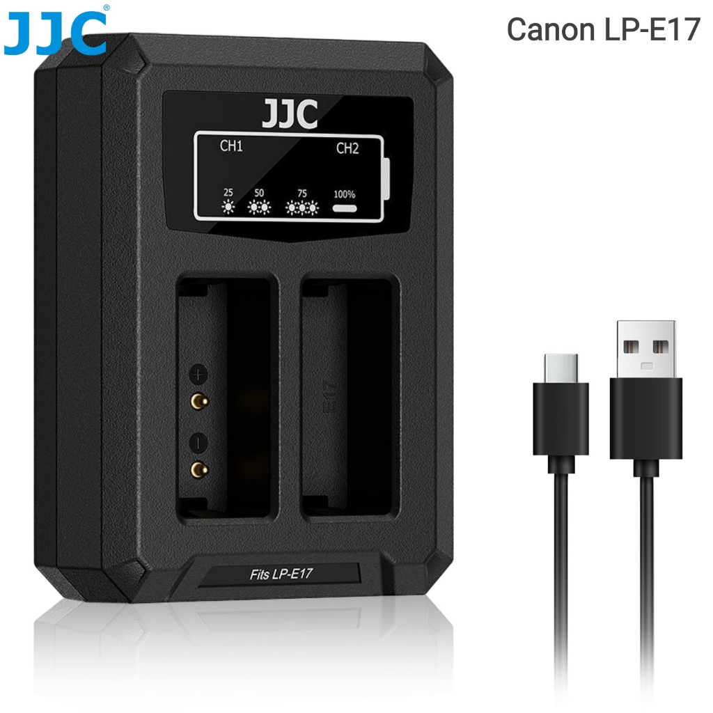 JJC แบตเตอรี่กล้องสำหรับ LP-E17 LPE17 Canon EOS R50 R50V R10 R8 RP ...