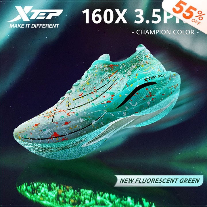 XTEP 160X3.5PRO  รองเท้าวิ่งแผ่นคาร์บอน รองเท้าวิ่งมาราธอน รองเท้าวิ่งแข่งขันมืออาชีพ — รองเท้ากีฬา แบรนด์ Xtep ของแท้ 100% เช็คราคาจาก Shopee Lazada - รูปที่ 1