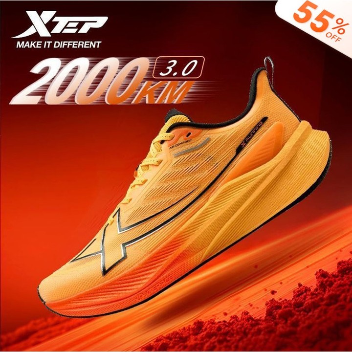 XTEP 2000KM 3.0 รองเท้าวิ่งสีใหม่ Rebound Support Professional Cushioning Shock Absorption 39-47 — รองเท้ากีฬา แบรนด์ Xtep ของแท้ 100% เช็คราคาจาก Shopee Lazada - รูปที่ 1