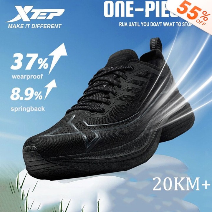XTEP One Piece 3.0  รองเท้าวิ่งสำหรับผู้ชาย น้ำหนักเบาและสวมใส่สบาย เหมาะสำหรับการแข่งขันและการฝึกซ้อม — รองเท้ากีฬา แบรนด์ Xtep ของแท้ 100% เช็คราคาจาก Shopee Lazada - รูปที่ 1