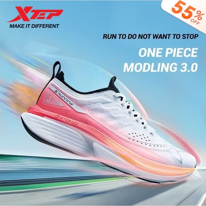 XTEP One Piece 3.0 Racing Marathon ผู้หญิงรองเท้าวิ่ง Exotic Nylon แผ่น Ultra-Stable สนับสนุน Rapidly Racing รองเท้าวิ่ง — รองเท้ากีฬา แบรนด์ Xtep ของแท้ 100% เช็คราคาจาก Shopee Lazada - รูปที่ 1