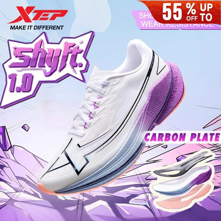 【xtep】Shyft 1.0 | รองเท้าวิ่งฝึกแผ่นคาร์บอน ทนทานและลดแรงกระแทก — รองเท้ากีฬา แบรนด์ Xtep ของแท้ 100% เช็คราคาจาก Shopee Lazada - รูปที่ 1