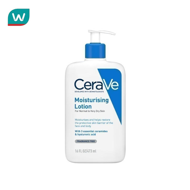 เซราวี CERAVE Moisturising Lotion มอยเจอร์ไรซิ่ง โลชั่นบำรุงผิวให้ความชุ่มชื้นตลอดวัน เนื้อสัมผัสบางเบา 473ml