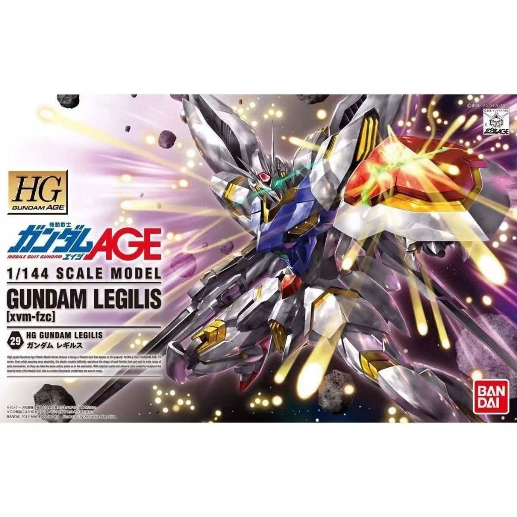 MISB Bandai ของแท้ 1/144 HG 029 Regelus Regelus AGE กันดั้มประกอบรุ่น