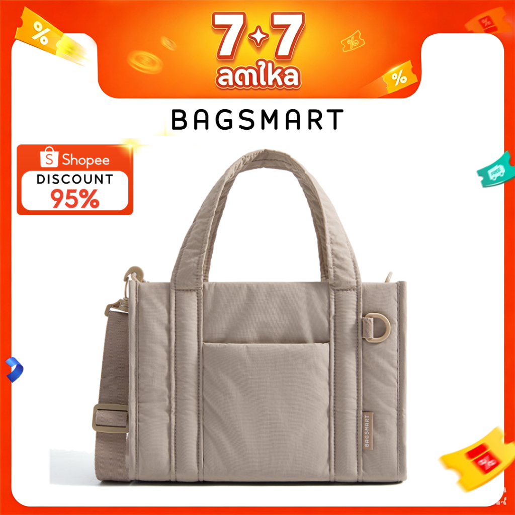 BAGSMART กระเป๋า Tote สำหรับผู้หญิงพร้อมกระเป๋าไหล่ซิป กระเป๋าถือ Crossbody ขนาดเล็กสำหรับผู้หญิงสำหรับการท่องเที่ยว