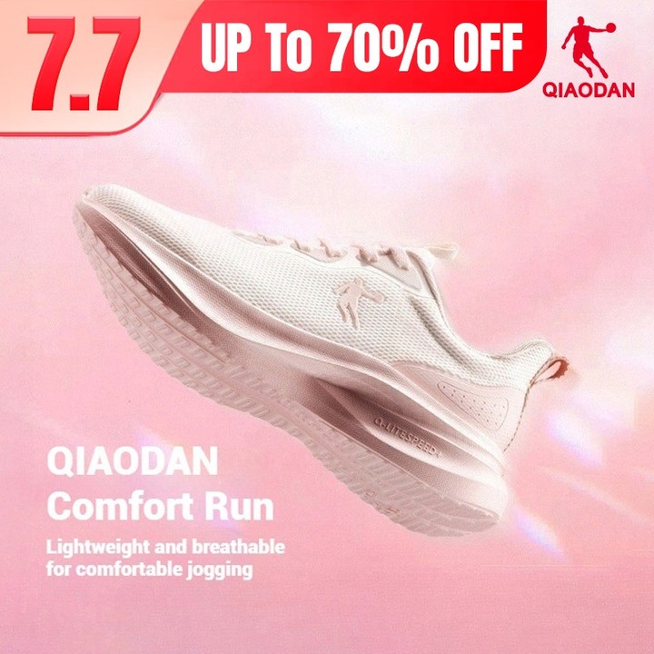 Qiaodan รองเท้าวิ่งผู้หญิงตาข่ายระบายอากาศน้ําหนักเบา Shock-Absorbing Soft Sole QXB022252221ร — รองเท้ากีฬา แบรนด์ Qiaodan ของแท้ 100% เช็คราคาจาก Shopee Lazada - รูปที่ 1