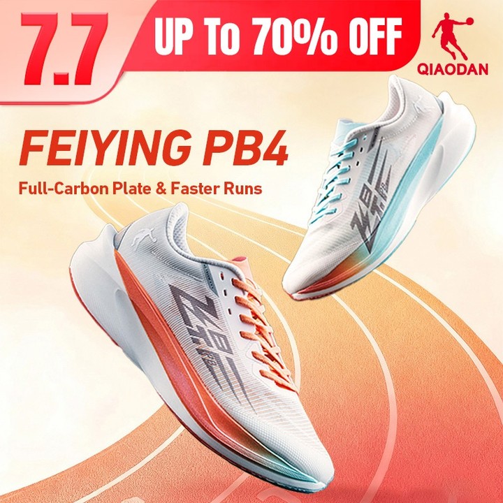 Qiaodan Feiying PB4 รองเท้าวิ่งผู้หญิง Professional Marathon Carbon Plate Rebound BM22240299 — รองเท้ากีฬา แบรนด์ Qiaodan ของแท้ 100% เช็คราคาจาก Shopee Lazada - รูปที่ 1