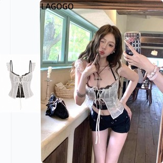 【สินค้าใน TH】Áo lót nữ bằng ren màu đen, mùa hè, lớp ren họa tiết chấm, bộ hai món