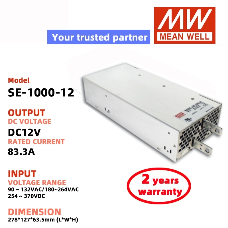 MEAN WELL SE-1000-24 SE-1000-12 SE-1000-48 Switching Power Supply ...