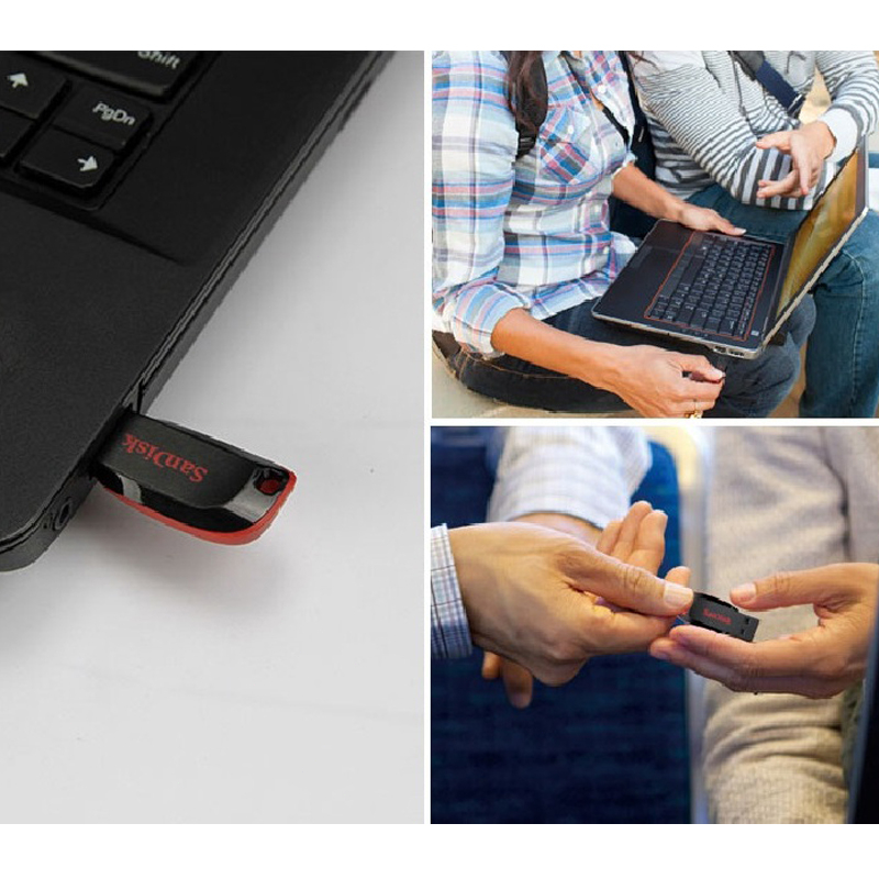 ข้อมูลเพิ่มเติมของ USB2.0 SanDisk 128GB ความจุจริงแฟลชไดรฟ์ปากกาไดรฟ์ 64gb 32gb 16gb 8gb USB Stick ปากกาดิสก์