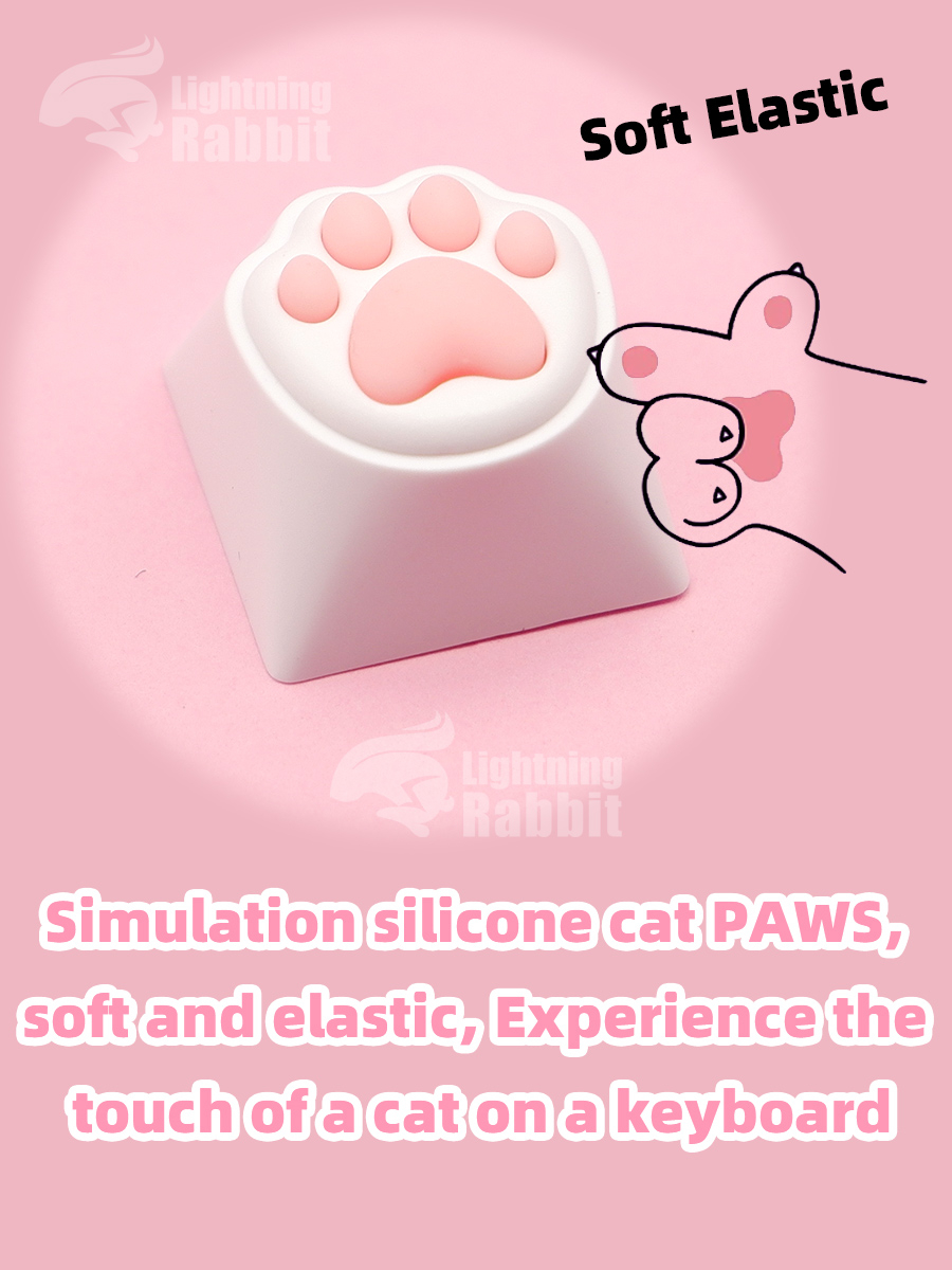 เกี่ยวกับ แป้นคีย์บอร์ด ESC รูปกรงเล็บแมวน่ารัก สีชมพู สําหรับตกแต่งคีย์บอร์ด