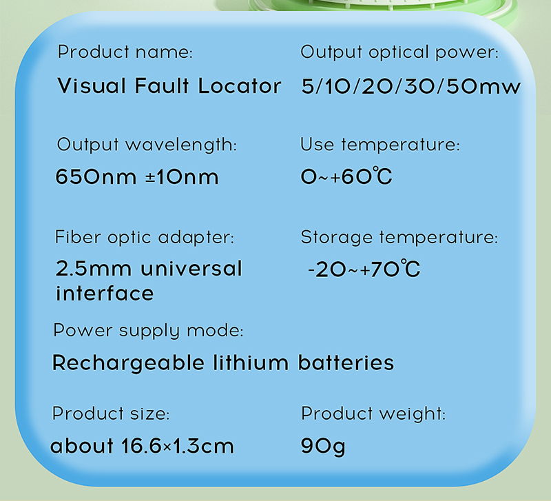 COMPTYCO สไตล์การชาร์จไฟ Visual Fault Locator 1-50mw ไฟเบอร์ออปติกทดสอบ ...
