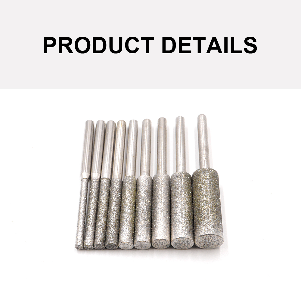 1 ชิ้น 150 ultra-long กระบอก bits 6-25 มม. Emery จุดบดเพชรขัดบิตหยกบด ...
