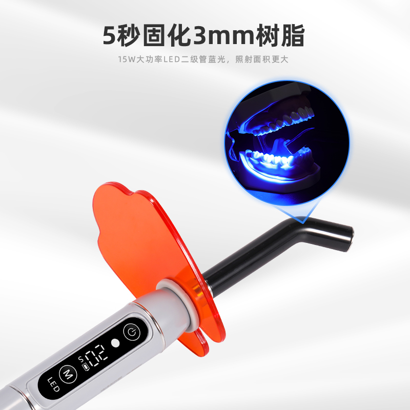 รูปภาพรายละเอียดของ Dental 10W Wireless Cordless LED Curing Light Lamp Machine 2000MW US