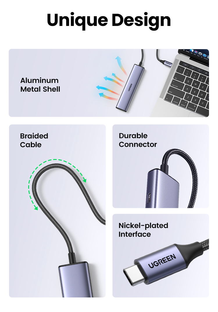 คำอธิบายเพิ่มเติมเกี่ยวกับ UGREEN Usb Hub Type C To 4 Usb 3.0 Hub To Type C อะแดปเตอร์ 5G สําหรับ compatible compatible for Macbook Pro Air M1 พีซีแล็ปท็อปอุปกรณ์เสริม Usb C Hub Splitter