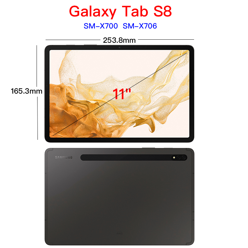 มุมมองเพิ่มเติมของสินค้า เคส Samsung Galaxy Tab S8 S8+ S7 Tab S7+ plus FE SM T870 T875 T970 T975 X800 X806 X700 X706  เคสแท็บเล็ต แบบแม่เหล็ก ตั้งได้ สําหรับตั้งหลับ