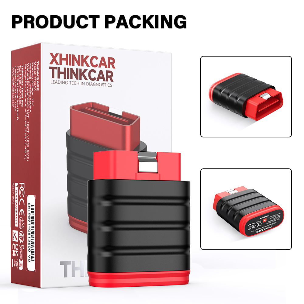 THINKCAR THINKSAFE Professional Obd2 Bluetooth Obd2 Scanner Car Scanner ...