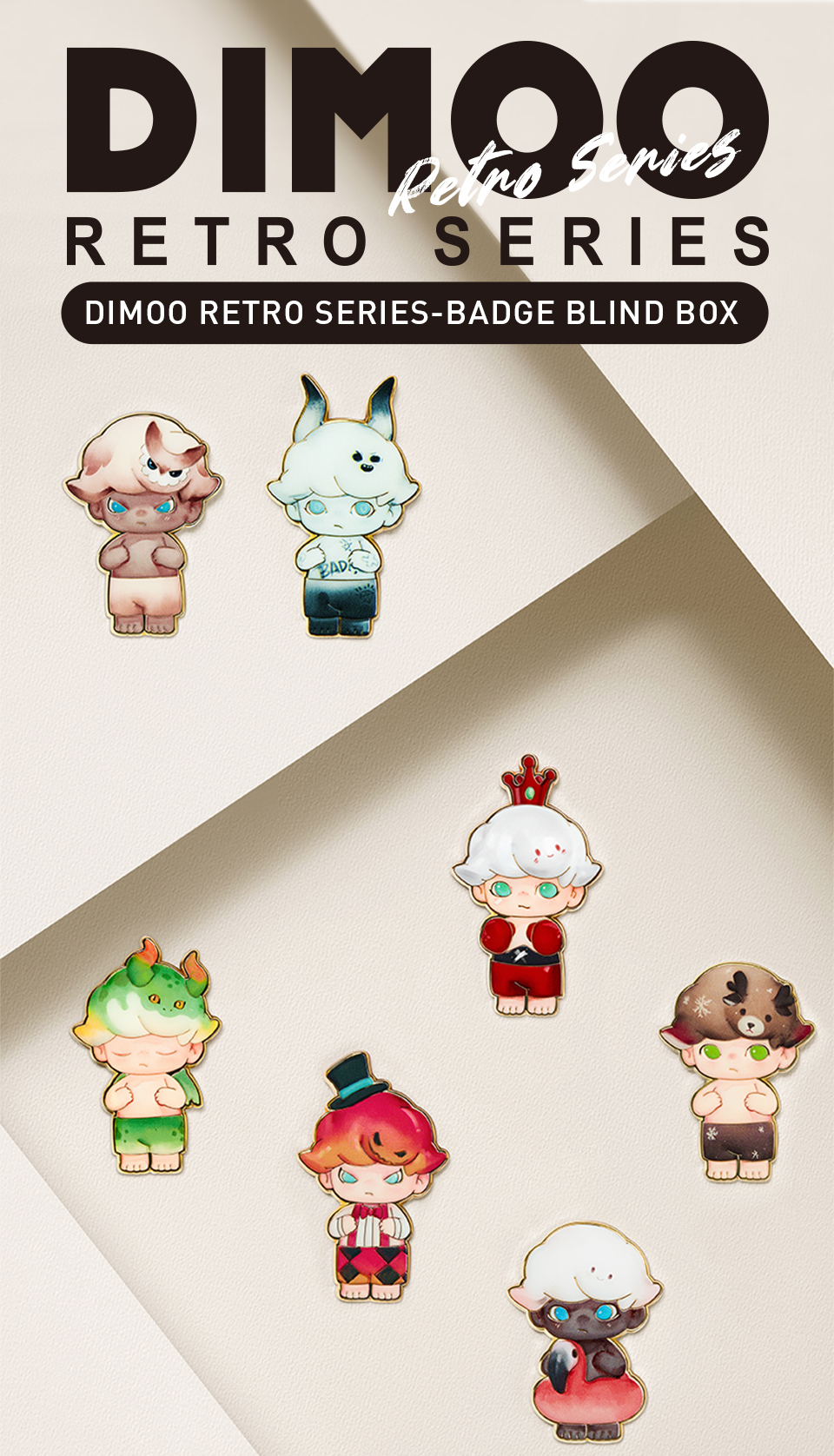 Pop MART DIMOO ชุดย้อนยุค - กล่องสุ่ม ป้าย | Shopee Thailand
