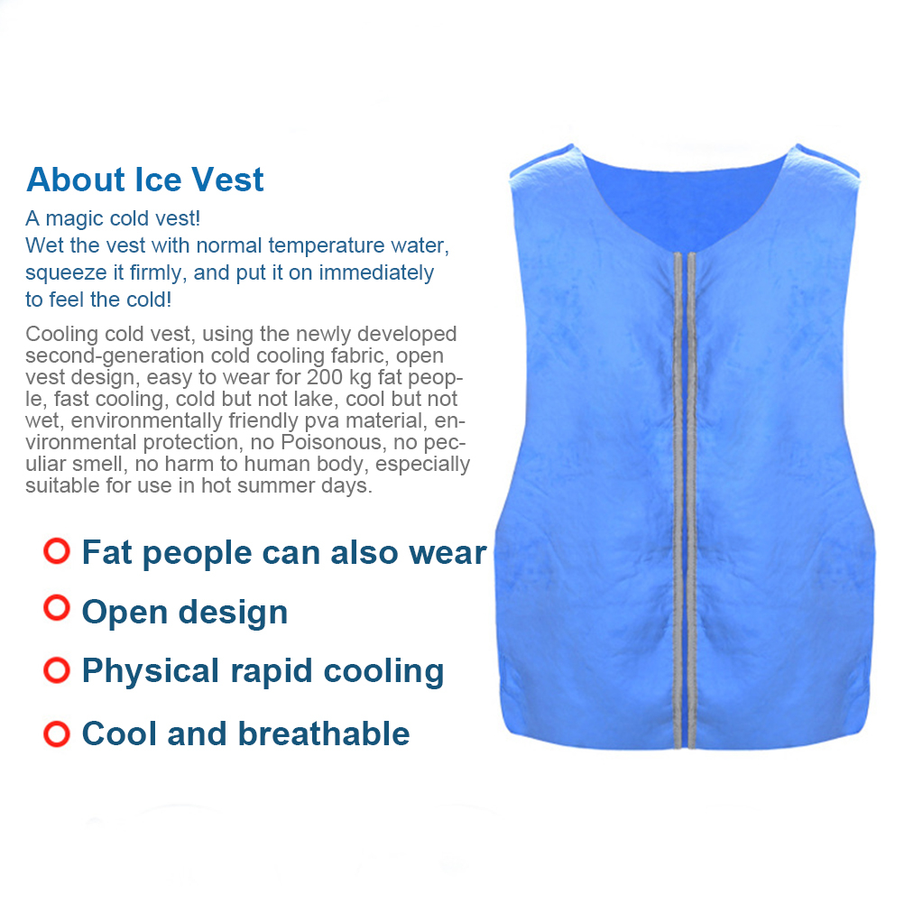 ภาพประกอบคำอธิบาย เสื้อกั๊ก PVA ระบายความร้อน ป้องกันความร้อน อุณหภูมิสูง เหมาะกับฤดูร้อน สําหรับกลางแจ้ง