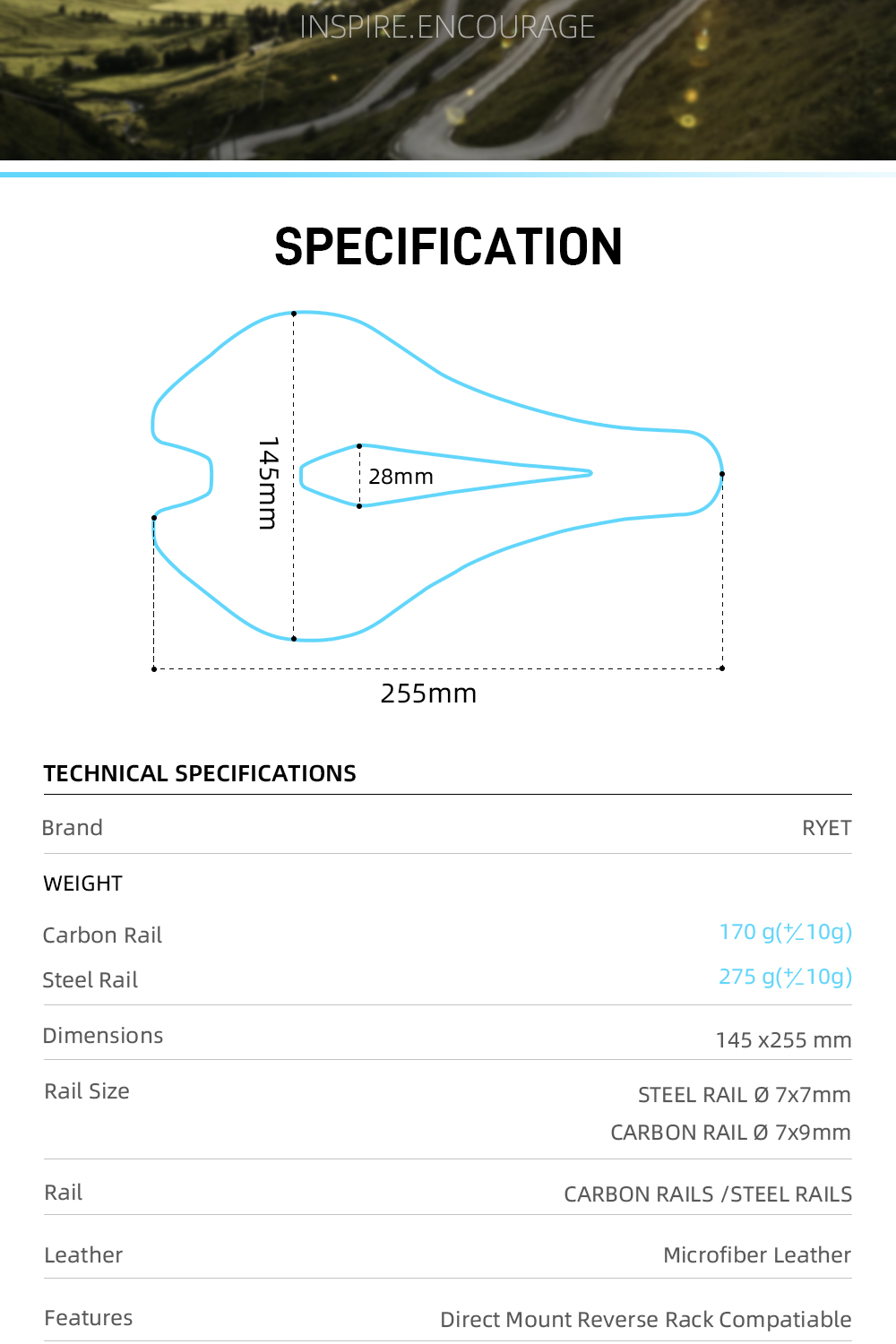 พร้อมส่ง! Ryet อานเบาะที่นั่งจักรยาน แบบเหล็กคาร์บอน สําหรับรถจักรยาน ...