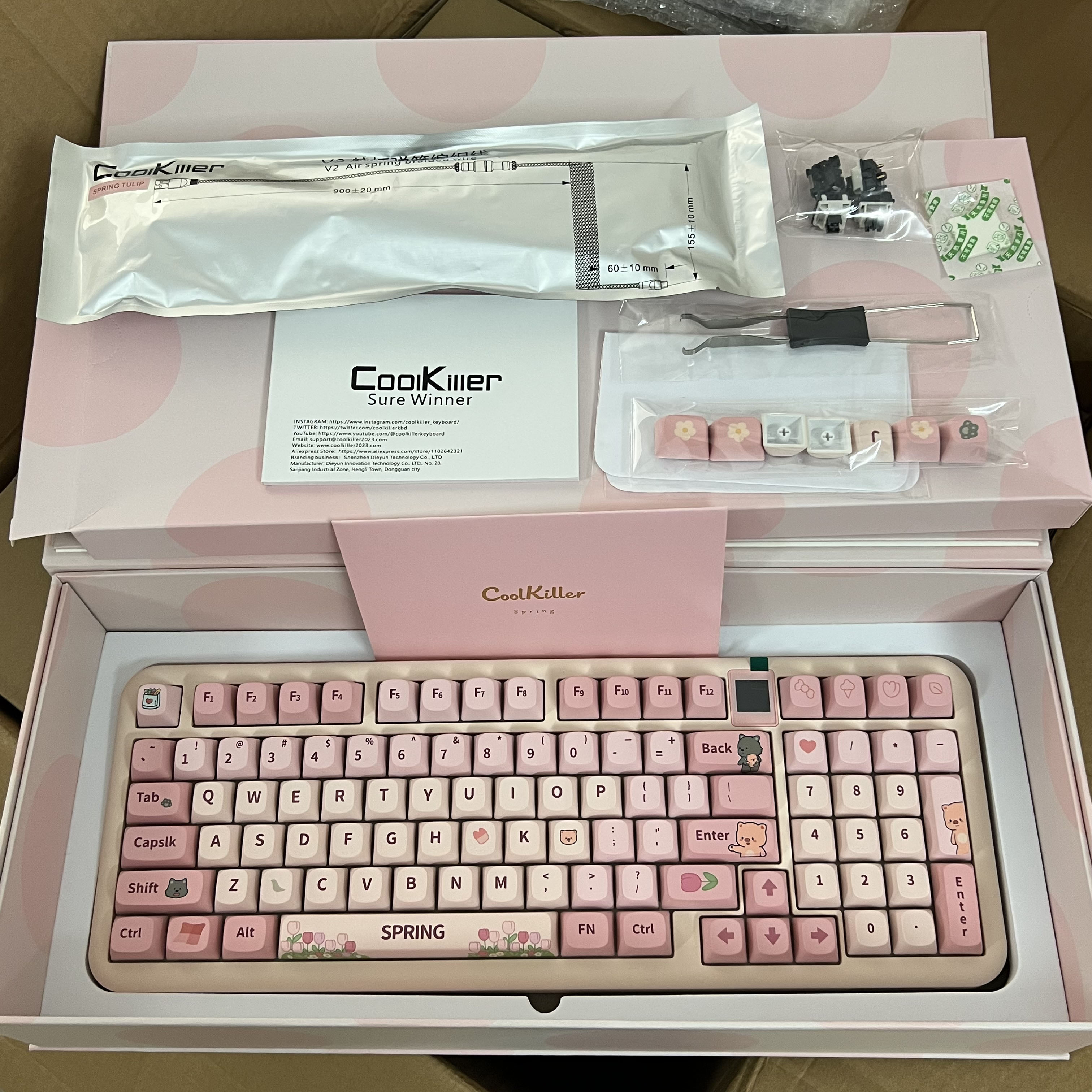 【Available in stock】Coolkiller spring Mechanical Keyboard Wireless ...