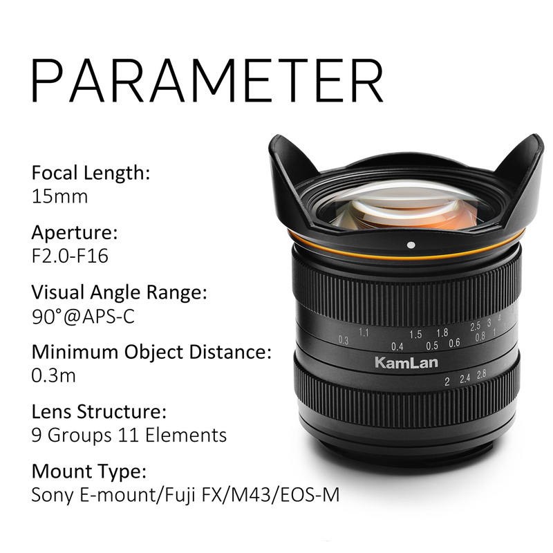 レンズ(単焦点) KamLan 15mm F2 EOS-M レンズ(単焦点) KamLan 15mm F2 EOS-M 新商品 KAMLAN （カムラン