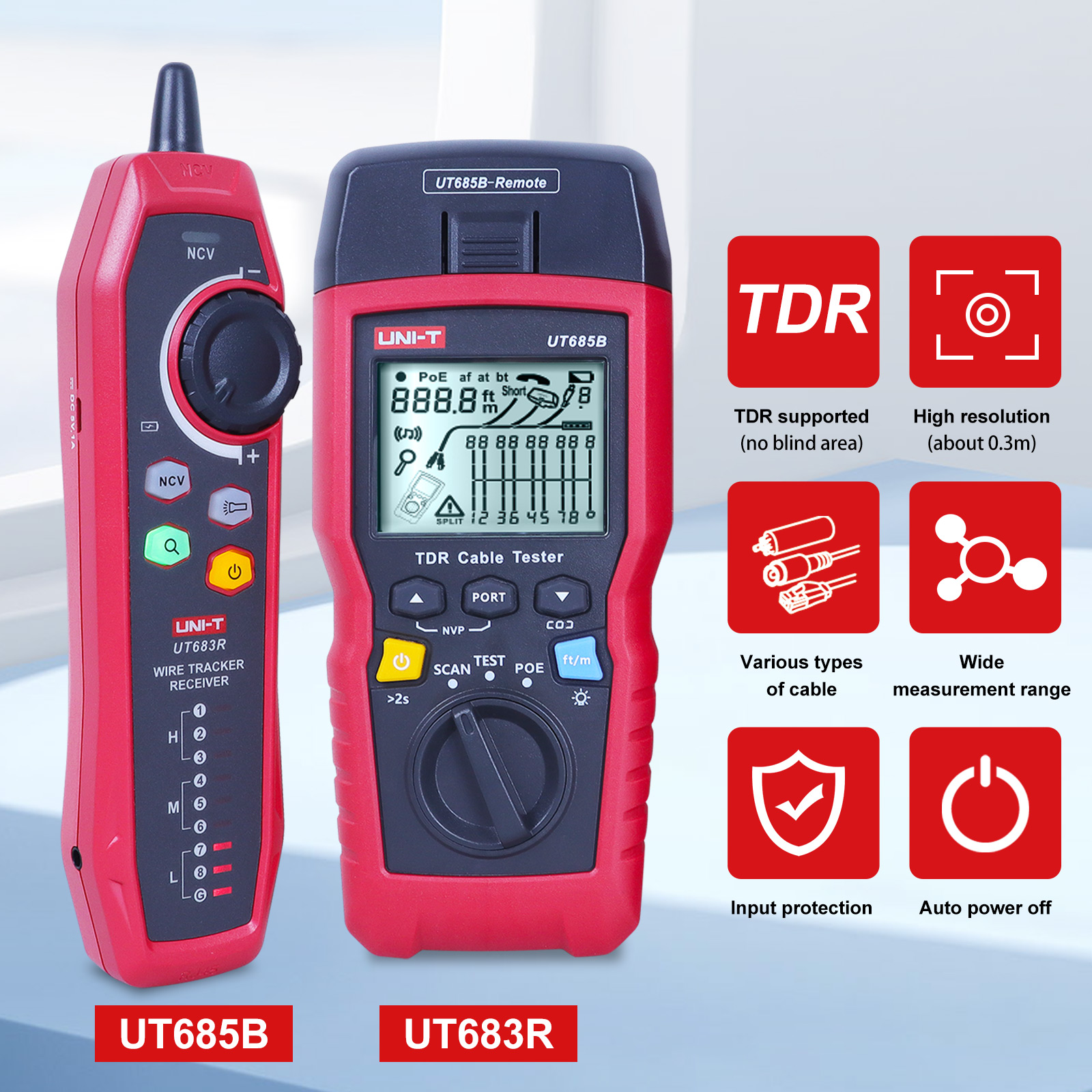 【2025 New】UNI-T UT685B KIT เครื่องทดสอบติดตามสายแลนด์ LAN wire tracker ...