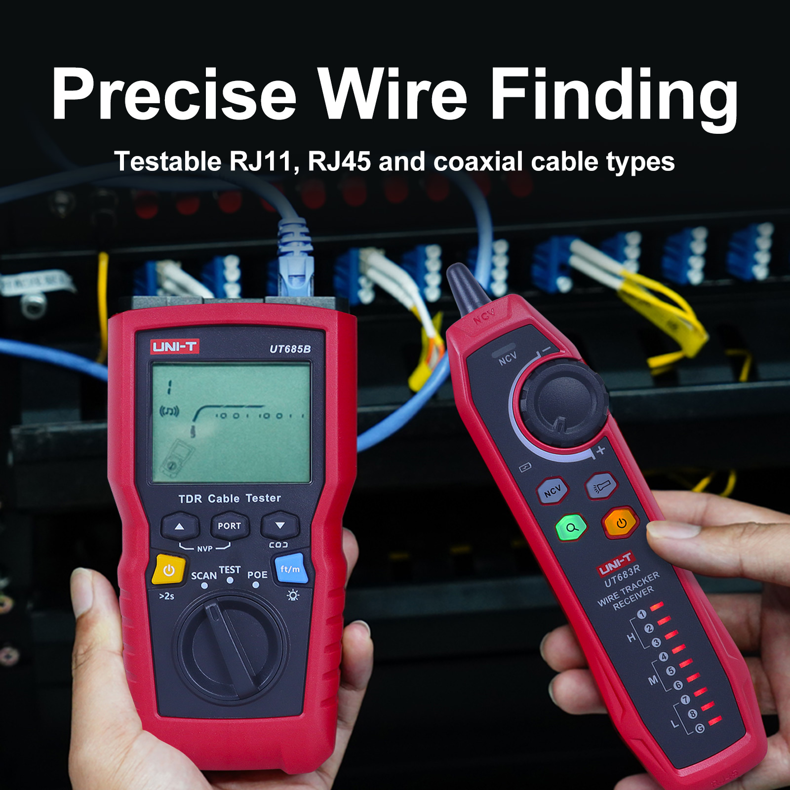 【2025 New】UNI-T UT685B KIT เครื่องทดสอบติดตามสายแลนด์ LAN wire tracker ...